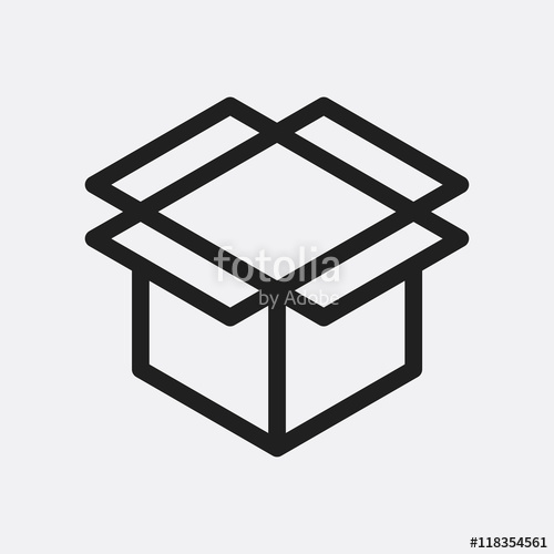 500x500 Open Box Icon Illustration Stock Image And Royalty Free Vector