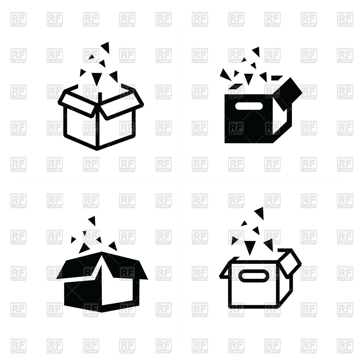 1200x1200 Open Box Icons Vector Image Of Icons And Emblems Iconmama