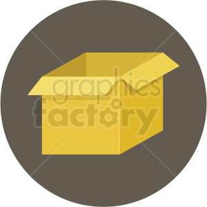 300x300 Open Box Icon With Circle Background Clipart Royalty Free Gif