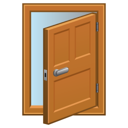 256x256 Open Door Icon Free Icons Download