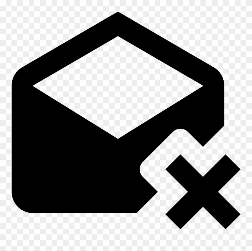 880x878 Delete Open Envelope Icon