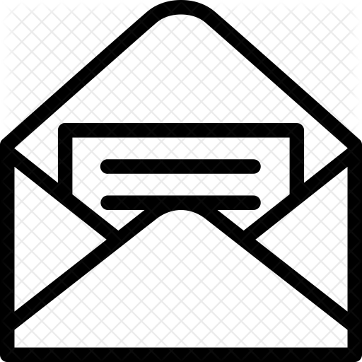 512x512 Open Envelope Icon Of Line Style