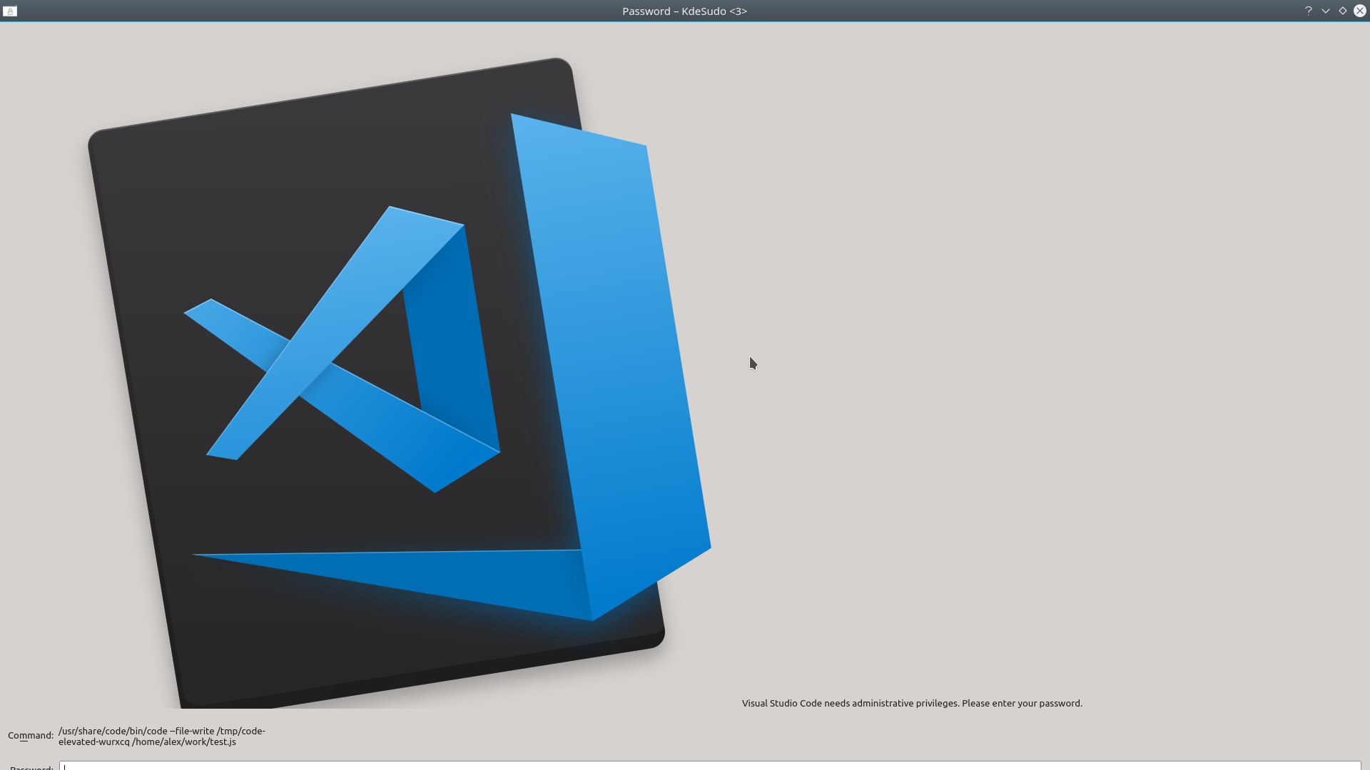Open As Administrator, The Vscode Icon Takes The Full Screen 1920x1080 Open As Administrator, The Vscode Icon Takes The Full Screen