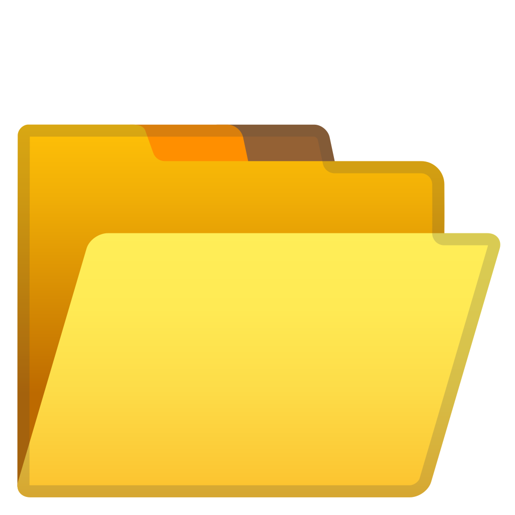 1024x1024 Open Folder Icon Noto Emoji Objects Iconset Google