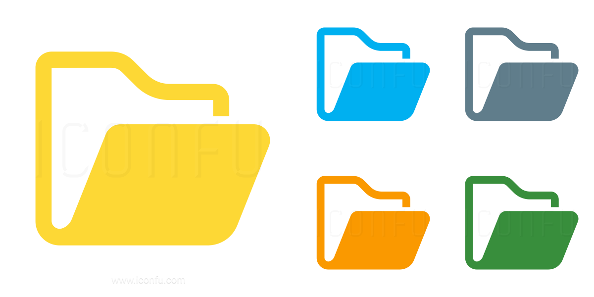 1200x600 Folder Open Icon
