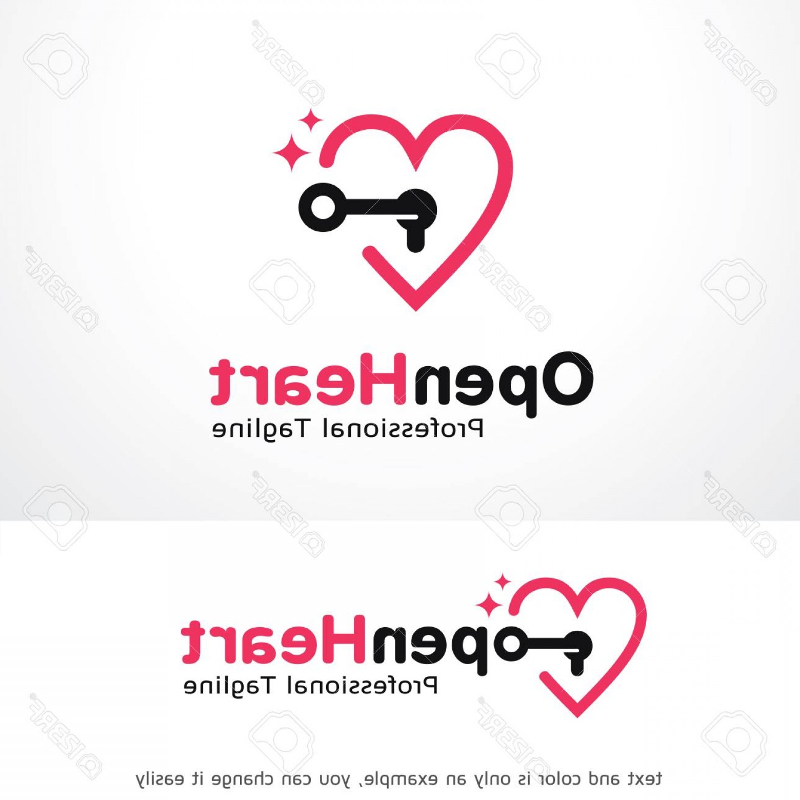 1560x1560 Photostock Vector Open Heart Logo Template Design Vector Emblem