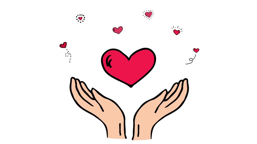 852x480 Drawn Cartoon Style Doodle Donation Symbol Icon