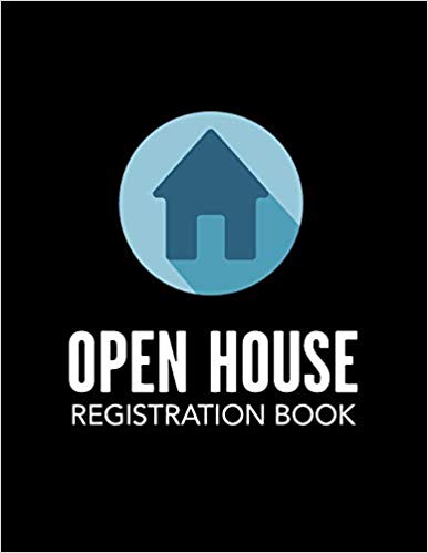 386x499 Open House Registration Book Blue House Icon Cover
