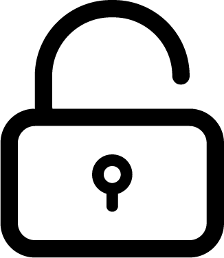 326x376 Lock Open Icon Iconbros