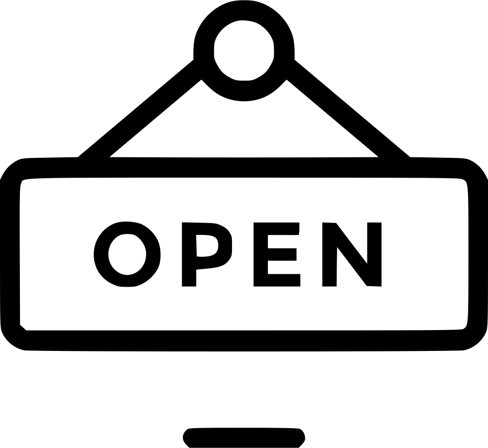 980x900 Board Hanger Open Shop Sign Signboard Store Png Icon Free