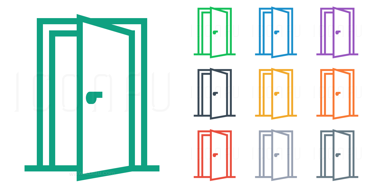 1200x600 Door Open Icon