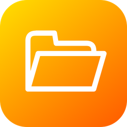 256x256 Folder, Tool, Save, Format, Tools, Open Icon Of Line Style