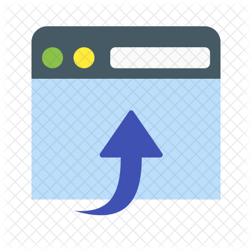 512x512 Open In Browser Icon Of Flat Style