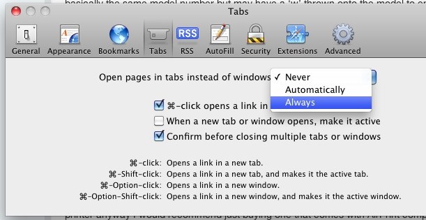 611x315 Set Always Open New Windows In Tabs With Safari For Mac Os X