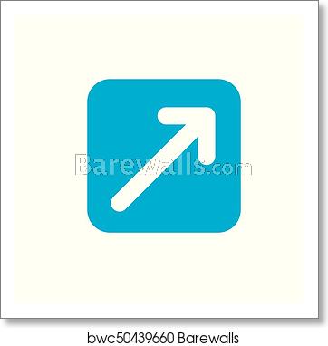 362x382 External Link Icon Open A New Window In A Ux Ui App, Art Print