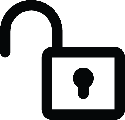 435x417 Open Lock Icon