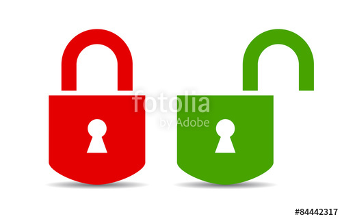 500x320 Open And Closed Lock Icon Stock Image And Royalty Free Vector