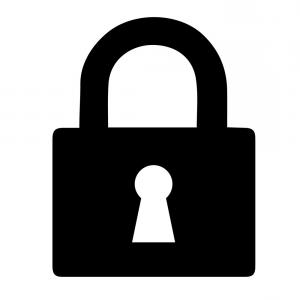 300x300 Xoobrclipart Padlock Monochrome Lock Icon Vector Png Transparent