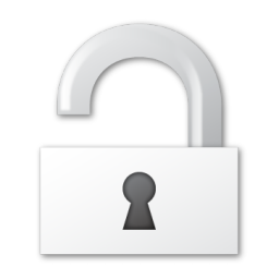 256x256 Open Lock Icon Free Icons Download