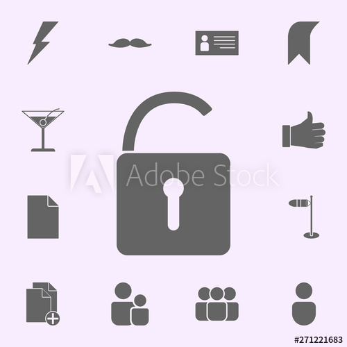 500x500 Open Lock Icon Web Icons Universal Set For Web And Mobile