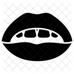 256x256 Girl Open Mouth Icon Of Glyph Style