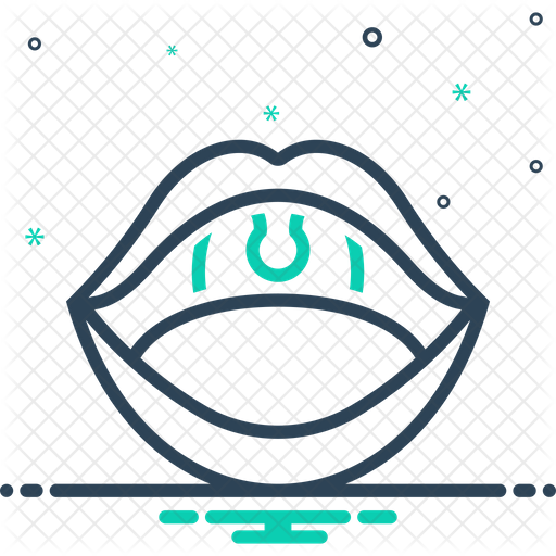 512x512 Open Mouth Icon Of Line Style