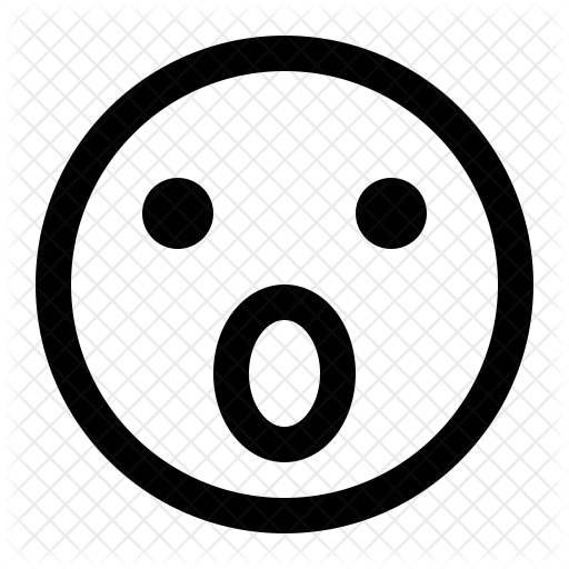 512x512 Open Mouth Face Icon Of Line Style