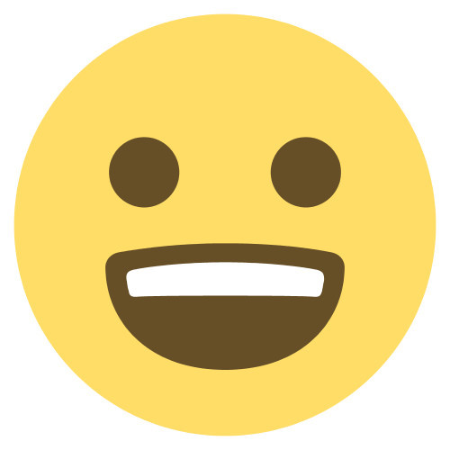 500x500 Emoji One Wall Icon Smiling Face With Open Mouth