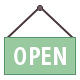 160x160 Open Sign Icon