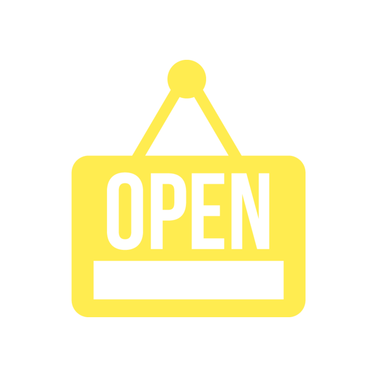 750x750 Open Sign Icon