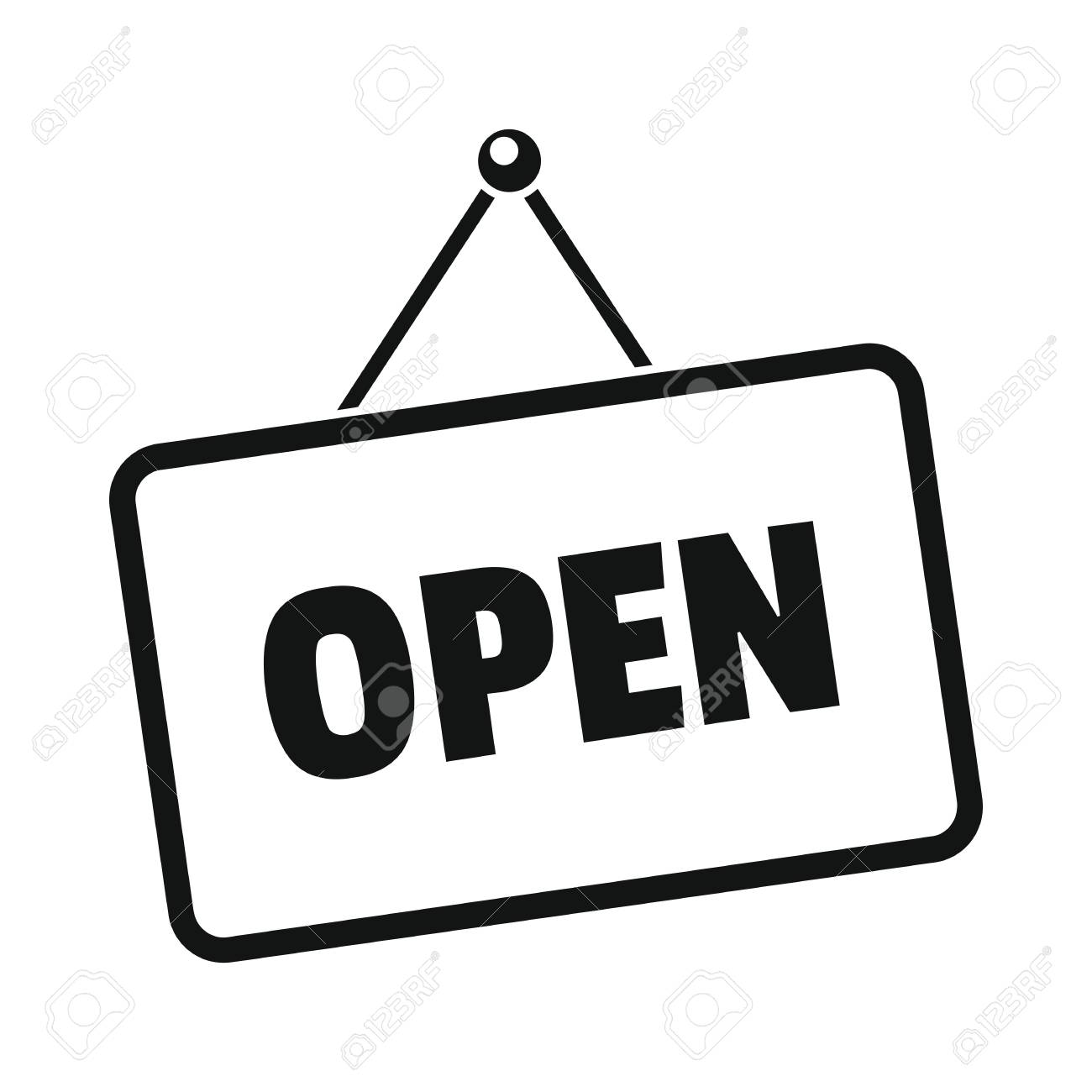 1300x1300 Open Sign Silhouette