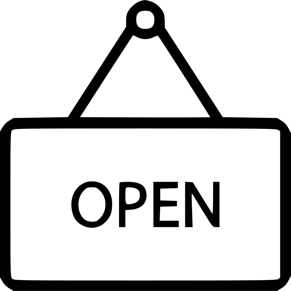 980x980 Open Sign Png Icon Free Download