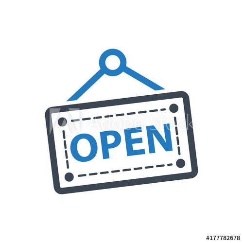 500x500 Open Sign Icon