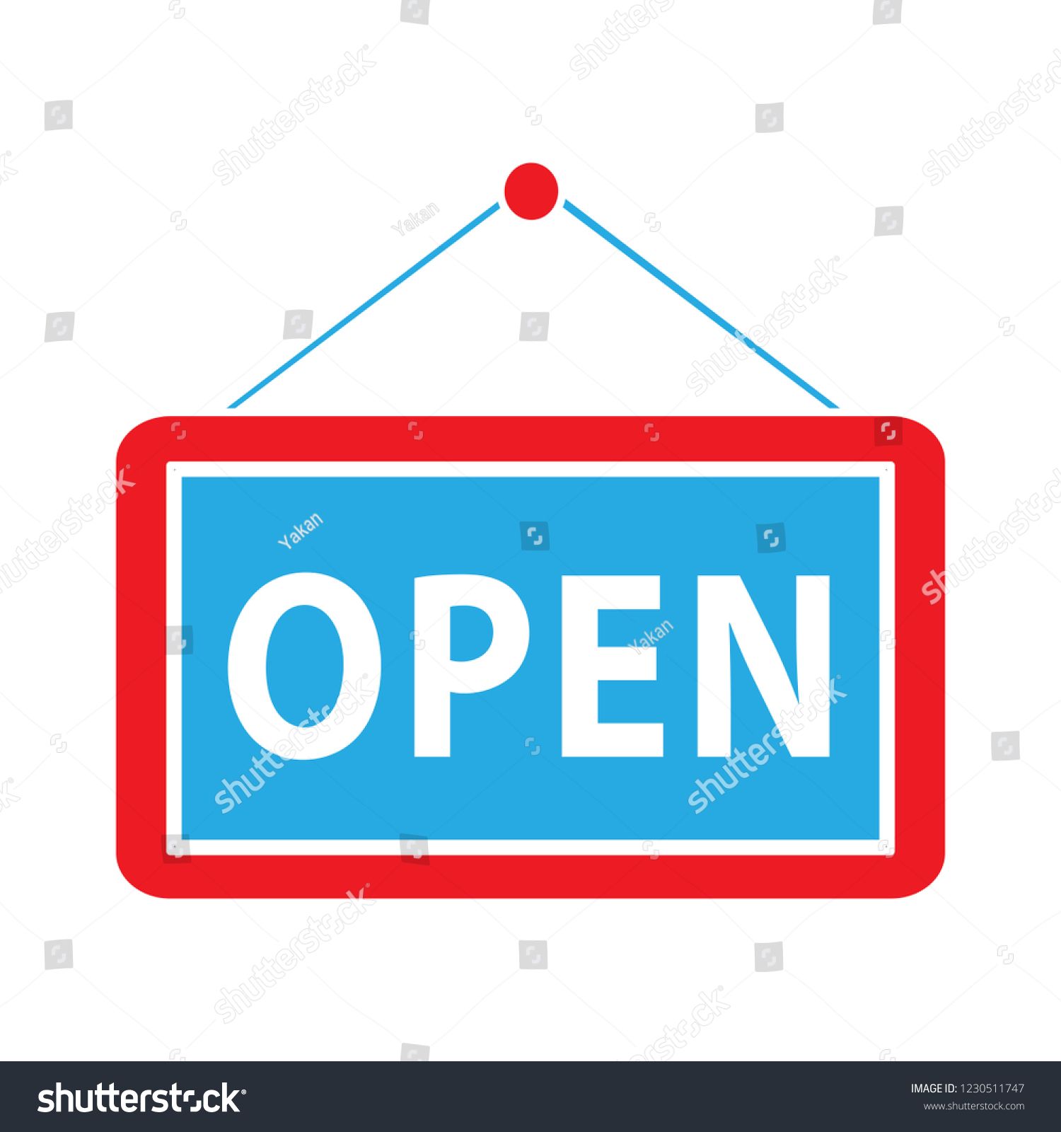 1500x1600 Vector Open Sign Icon