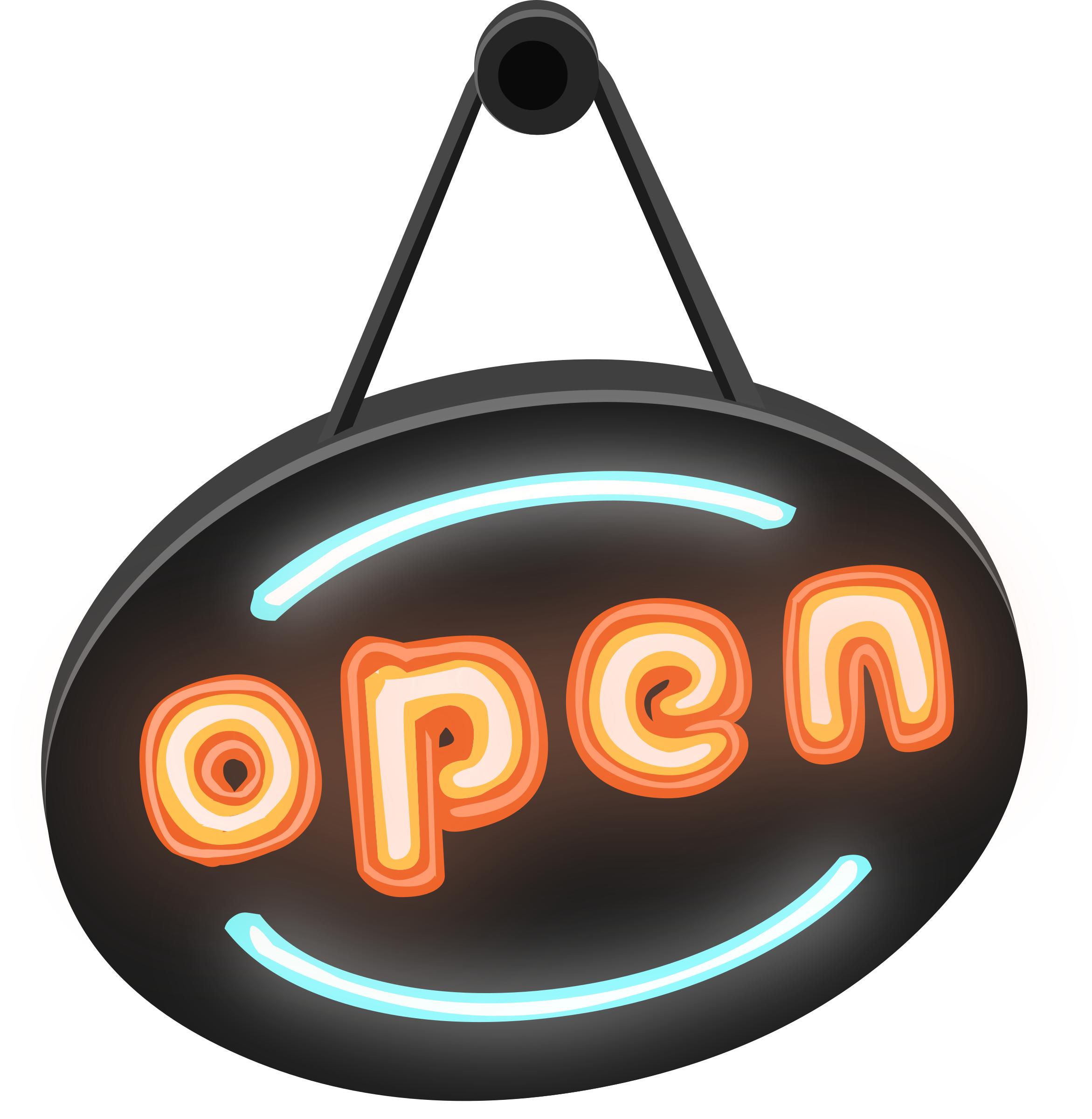2342x2400 Neon 'open' Sign From Glitch Icons Png