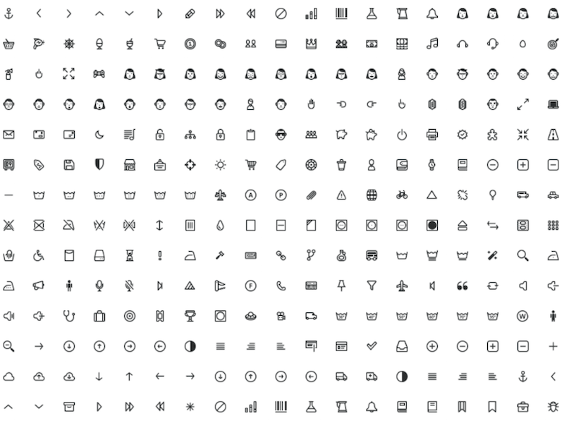 800x600 Open Source Icon Font From Prestashop