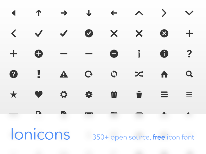 800x600 Ionicons, Free Open Source Icon Font