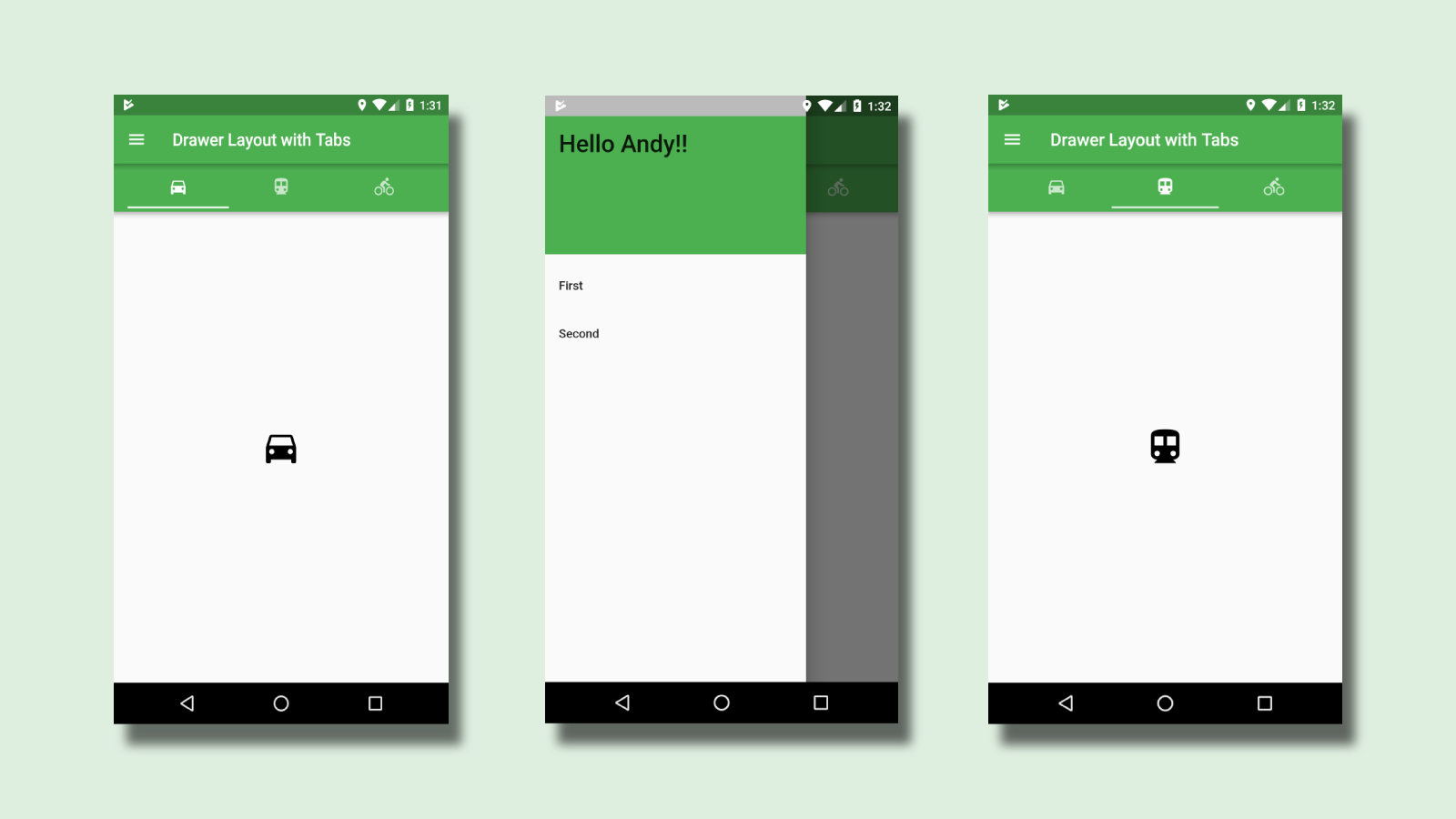 1600x900 Flutter Navigation Drawer With Tab Layout