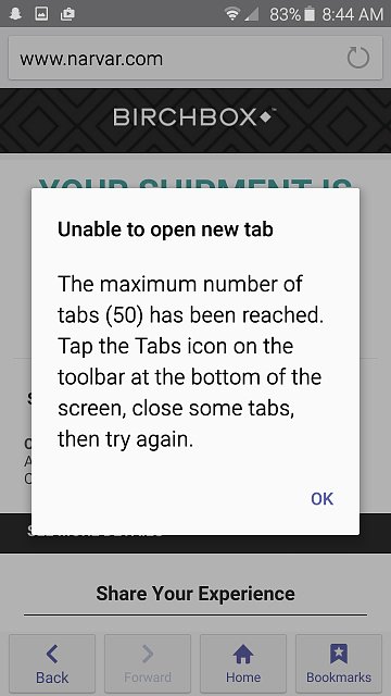 360x640 I Can't Close Tabs On A Stock Galaxy No Tab Icon
