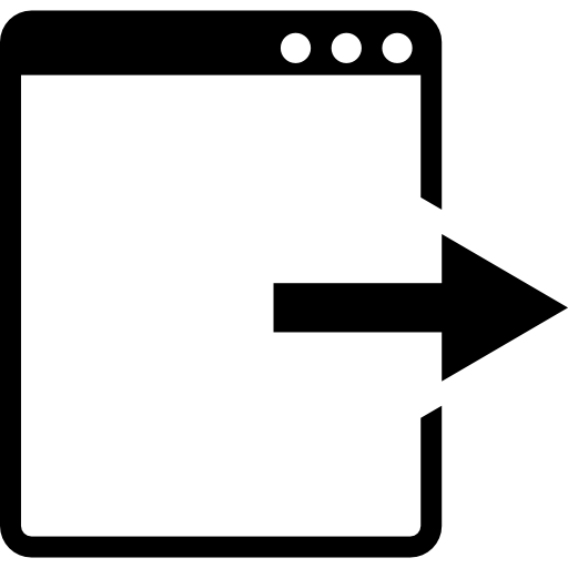 512x512 Open Website Window With Arrow To The Left Icons Free Download