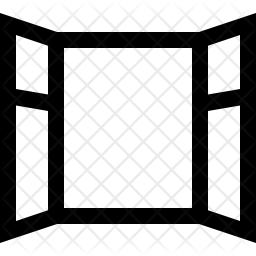 256x256 Open Window Icon Of Line Style
