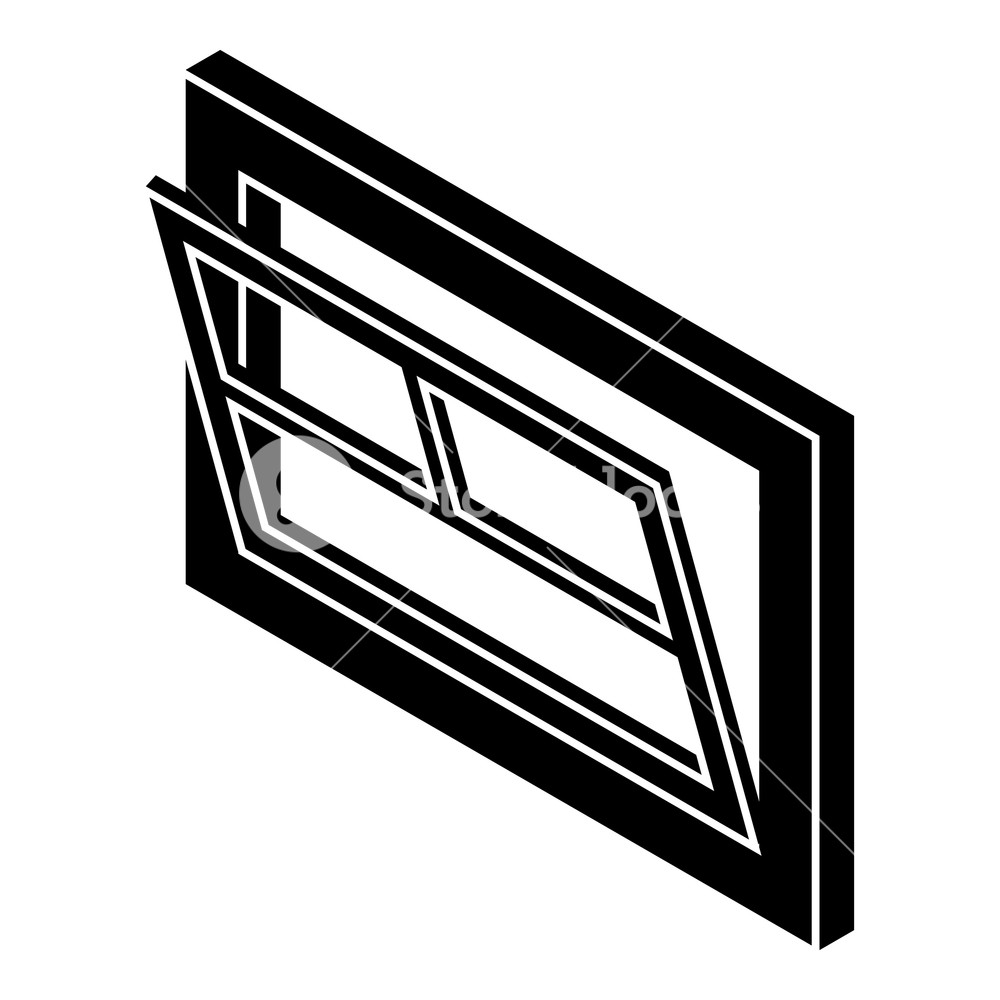 1000x1000 Open Window Leaf Icon Simple Illustration Of Open Window Leaf