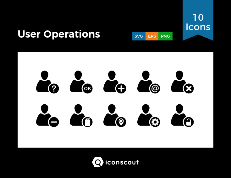 735x568 User Operations Icon Pack
