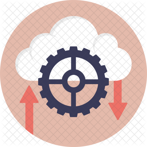 512x512 Cloud Computing Operations Icon Of Flat Style