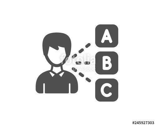 500x405 Opinion Or Choice Icon Select Answer Sign Business Test Symbol