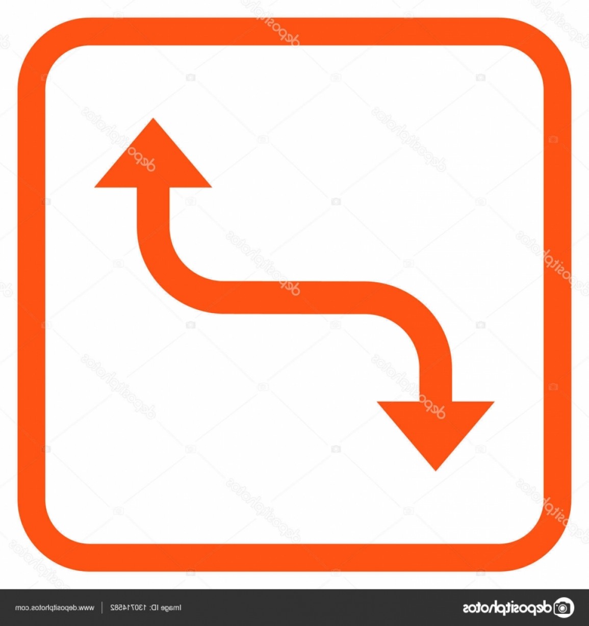 1155x1228 Stock Illustration Opposite Curved Arrow Vector Icon Catchsplace