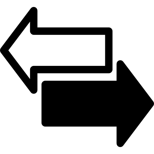 512x512 Two Opposite Arrows Icons Free Download