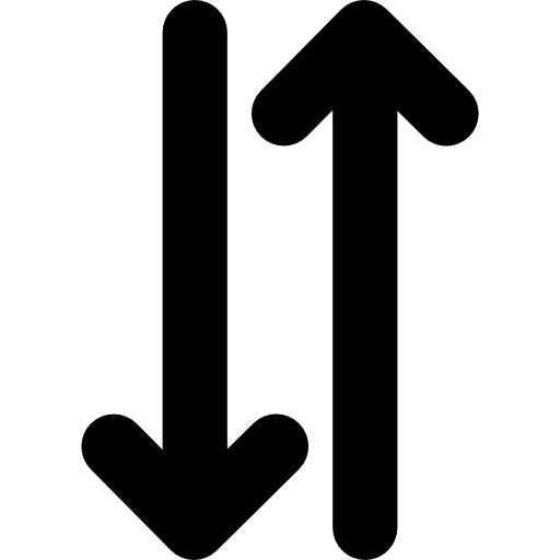 512x512 Two Opposite Up And Down Arrows Side