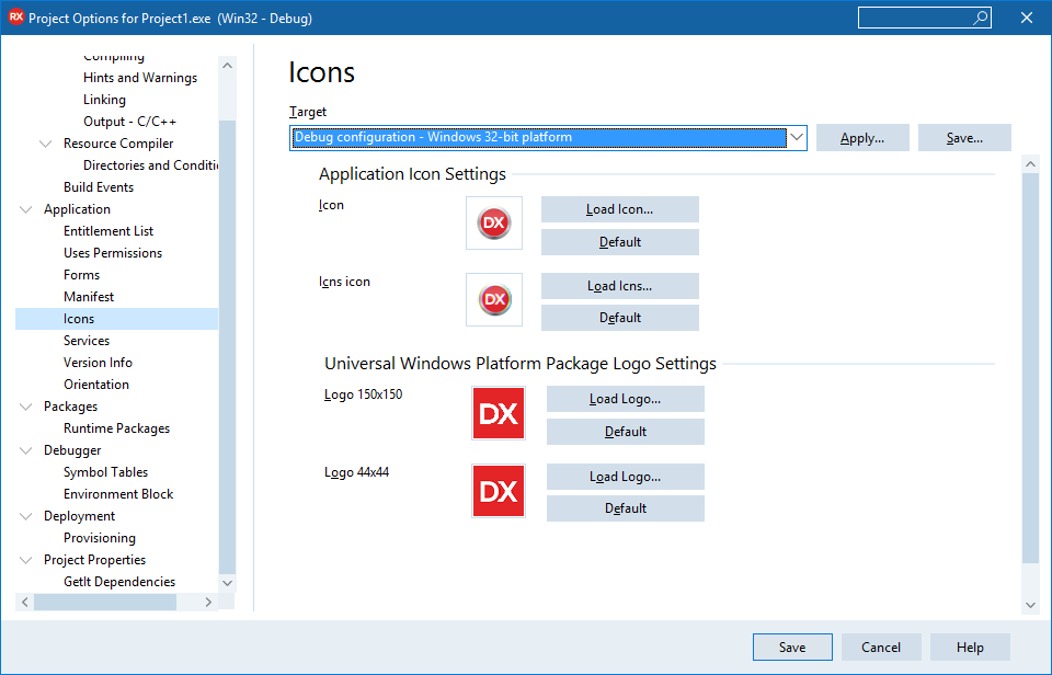960x616 Application Options