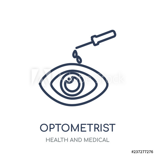 500x500 Optometrist Icon Optometrist Linear Symbol Design From Health